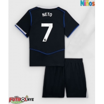 Camiseta Chelsea Pedro Neto #7 Tercera Equipación para niños 2025-26 manga corta (+ pantalones cortos)